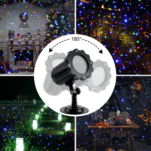 Luz láser de cielo estrellado dinámico para exteriores IP65, resistente al agua, rojo, verde, azul, luz de escenario, luz de proyección de ambiente navideño - Product Image 3