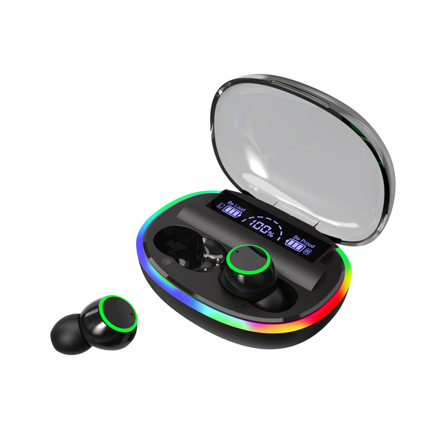 Sport Headset Wireless Earphone with LCD Display Powerbank TWS Wireless Earbuds Bluetooth Earphones