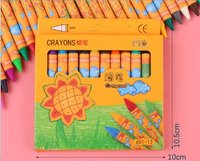 Crayons de cire lavables non toxiques pour enfants, 12 couleurs, motif lapin de dessin animé, pour tout-petits et préscolaires, fournitures de dessin en gros