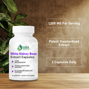 Private Label White Kidney Bean Capsules with Common Bean Appetite Control Intercepts Carb Starch Glucose Promotes Digestive - Product Image 5