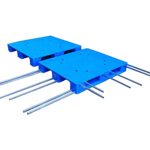 Hdpe ağır iş rafı palet plastik tepsi geri dönüşüm renkli Euro plastik palet antrepo depolama paleti - Product Image 3