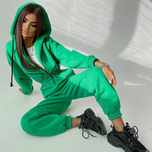 <span class=keywords><strong>Tuta</strong></span> da donna <span class=keywords><strong>con</strong></span> cappuccio e zip, <span class=keywords><strong>vita</strong></span> elasticizzata, gamba affusolata, vestibilità oversize, stile streetwear - Product Image 4