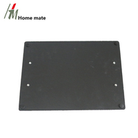 Homemate Factory Direct Wholesale 40x30cm Ardoise naturelle noire avec poignées en acier inoxydable
