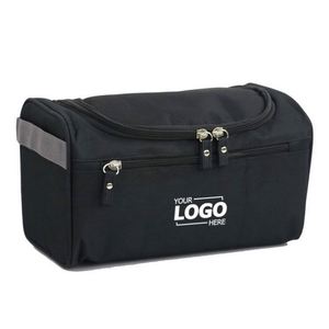 Sac de toilette de voyage personnalisé, organisateur suspendu imperméable pour hommes et femmes |   Kit compact de maquillage et de rasage - Product Image 1