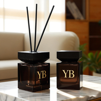 Bouteille diffuseur de parfum à roseaux personnalisée et emballage, bouteille diffuseur de parfum fantaisie, bouteille diffuseur de parfum en verre