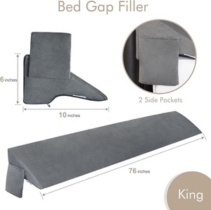 Cuscino Triangolare in Poliestere su Misura - Fodera Rimovibile Personalizzabile, Ampia Tasca, Traspirante, per <span class=keywords><strong>Testiera</strong></span> - Product Image 5