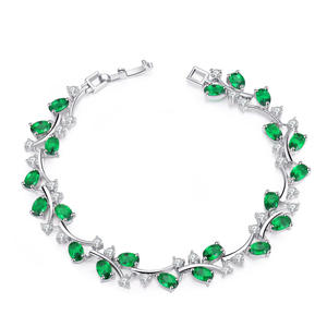 Pulsera de circón chapada en platino de 18 quilates de estilo surcoreano para niñas, joyería de mano, disponible en AliExpress y <span class=keywords><strong>Ebat</strong></span> - Product Image 4