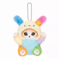 Produit phare : Peluche japonaise de 10 cm (4 pouces) en collaboration Shark Cat, modèle Kuromied Melodyed, petite poupée pendentif porte-clés pour machine à griffes