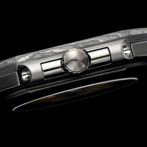 Reloj Mecánico Automático para Hombre 2025, Caja Octogonal de Fibra de Carbono, Esfera Azul con Rayas, Visualización de Fecha, Diseño Casual de Lujo - Product Image 4