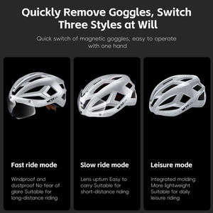 WEST BIKING-<span class=keywords><strong>Casco</strong></span> de <span class=keywords><strong>bicicleta</strong></span> transpirable aerodinámico multicolor, ligero, reflectante, seguro, para ciclismo nocturno - Product Image 5