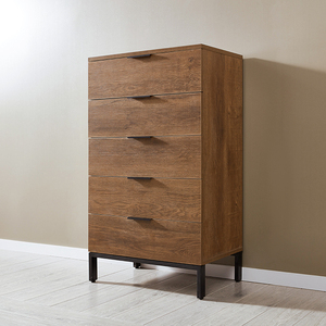 <span class=keywords><strong>Commode</strong></span> <span class=keywords><strong>moderne</strong></span> 2025 en promotion pour <span class=keywords><strong>chambre</strong></span> à <span class=keywords><strong>coucher</strong></span>, directement de l'usine, avec 5 tiroirs en bois et boîtier métallique pour rangement de vêtements - Product Image 4