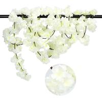 Haute Qualité En Gros De Mariage Plafond Fleur Feuillage Hôtel Décoration Glycine Artificielle Fleurs Suspendues