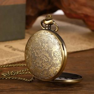 IStapromo <b>Gifts</b> High Quality Luxury Relief <b>Retro</b> Classic Engraved Vintage Skeleton Old Quartz Metal Alloy Pocket Watch for Sale - Product Image 4