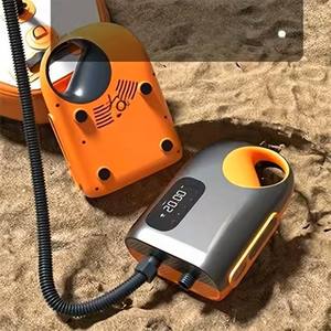 Pompe à air SUP, gonflage haute pression 20PSI avec lumière LED à arrêt automatique, fonction de dégonflage pour planches à pagaie, bateaux, tente - Product Image 2