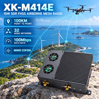 Radio maillée MIMO FHSS SDR à haute vitesse 100 Mbps, 32 nœuds, longue portée, liaison de données UAV pour l'inspection des infrastructures aériennes COFDM