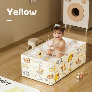 Nueva Bañera Cuadrada de PVC para Bebés, Plegable, Portátil, de Gran Capacidad, para Niños de 0 a 8 Años, Bañera de Ducha para Niñas, para Viajes - Product Image 3
