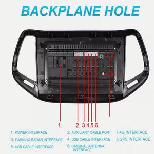 Jeep la bàn xe cho DVD đài phát thanh với Android Auto & MP5 Navigator Carplay GPS DSP đảo ngược Viện trợ OBD2 tương thích - Product Image 5