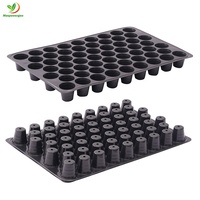 50 72 105 128 200 Sel Pasang Baki Awal Biji Plastik untuk Tomat, Microgreens, Terong, Daun Bawang