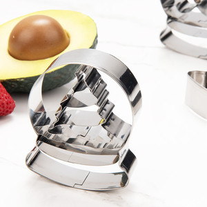 6個ステンレス鋼冬雪グローブクッキーカッタークリスタルボールクッキー型DIYケーキ型ベーキング器具クッキーカッターセット - Product Image 3