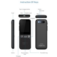 Traducteur intelligent T16 avec écran IPS, prend en charge 138 langues et 14 traductions hors ligne, traduction vocale