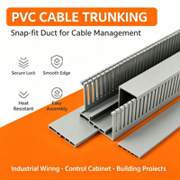Goulotte de câblage en PVC durable, résistante à la chaleur, en forme de U, pour la pose de câbles dans la construction, fabriquée en Chine