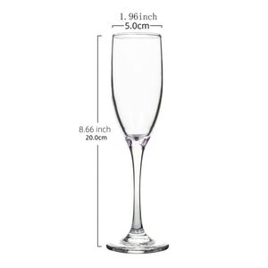 Flûtes à champagne jetables en plastique transparent de 5,5 oz avec logo personnalisé, verres à vin, gobelets pour les célébrations de mariage, les fêtes de remise de diplômes - Product Image 2