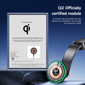 Nhỏ gọn di động không dây 15 Wát nhanh chóng sạc xe hơi qi2 LED chỉ số ngắn mạch bảo vệ mạnh mẽ PD nóng bán QC2.0 QC3.0 - Product Image 4