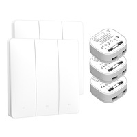 KLASS Standard Tuya Smart Life Touch Switch USA Contrôle tactile intuitif Expérience de maison intelligente sans effort American 433 PC 220V 1G