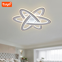 Vente chaude Polygone Smart Moderne Chambre Salon Maison Éclairage De Luxe Avec Télécommande Led Fantaisie Plafonnier