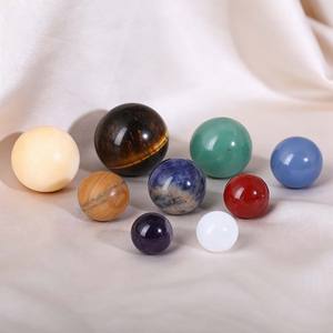 Prix de gros : Ensemble de neuf planètes du système solaire en cristal naturel, spécimens <span class=keywords><strong>minéraux</strong></span>, collection de <span class=keywords><strong>pierres</strong></span> énergétiques, cadeau - Product Image 3