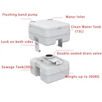 Portable 20L Universal Toilet for Outdoor Camping RV & Boats Light Weight Marine Supplies