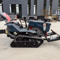 Mini-tracteur à chenilles polyvalent pour fermes, jardins et vergers avec rotoculteur, motoculteur agricole, prix du tracteur diesel