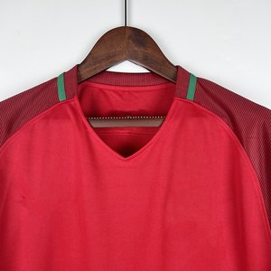 Retro Portugal Football Uniform Fabric Soccer Shirt Camisas De Futebol Football t Shirt Vintage Men <strong>Ronaldo</strong> Soccer Jersey - Product Image 4