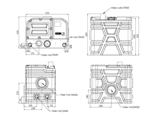 Pompe à macération légère pour eaux usées avec boîtier IP68 pour installation intérieure - Product Image 5