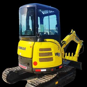 Mini-excavatrice sur chenilles jaune d'origine Yanmar VIO35, mini-pelle compacte de 3,5 tonnes pour la construction agricole - Product Image 3