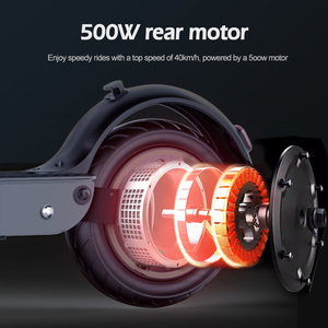 Monopattino Elettrico Pieghevole in Lega di Alluminio con Motore Brushless da 500W, Veloce e Potente, per Adulti, Controllo Intelligente - Product Image 5