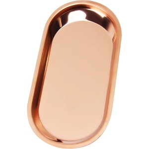 Semi-permanent makeup tool tray, thickened 304 stainless steel, oval-shaped operating waist tray, beauty salon supplies. - Product Image 5