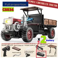 JHD JJRC C8836 Nuevo Tractor de Mano Totalmente Proporcional 4WD, Tractor de Simulación C8836, Coche de Juguete RC con Batería Adicional para Regalos Infantiles