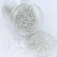 Perles de verre irisées de forme irrégulière pour finitions de piscines, décorations d'aquariums, additifs pour plâtre de piscine, approvisionnement en vrac