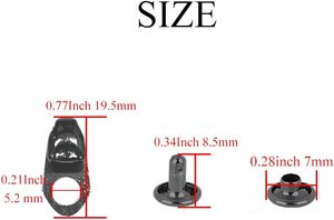 Crochets pour chaussures, œillets pour bottes, kit de réparation d'œillets pour bottes, crochets rapides, faciles à lacer et à utiliser - Product Image 2