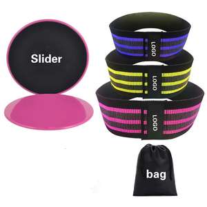 Fasce per il bottino di resistenza all'anca fasce per allenamento fasce di resistenza all'esercizio per gambe e glutei Fitness Sports - Product Image 3