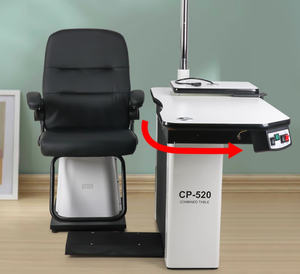 Tavolo ottico e sedia combinazione oftalmica unità di rifrazione optometria insieme combinato per optometrista - Product Image 5