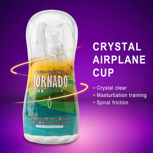 Cangkir Kokang transparan RTS pria masturbator Jepang cangkir latihan <span class=keywords><strong>penis</strong></span> kristal mainan seks penjepit putar untuk Pria perangkat pijat <span class=keywords><strong>penis</strong></span> - Product Image 3