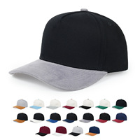 Casquette de baseball personnalisée bicolore, style color block, ajustable, unisexe, protection solaire, casquette unie, vente en gros, tendance