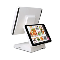 Système de point de vente Android pour restaurant avec écran tactile pliable de 15,6 pouces, résolution Full HD, Bluetooth 5.2, garantie d'un an pour caisse enregistreuse