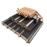 ODM personnalisé PC dissipateur thermique Base en cuivre avec 6 caloducs ordinateur CPU fermeture éclair aluminium aileron CPU processeur refroidisseur