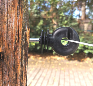 Isolator Kawat Pagar Listrik Plastik Cincin Sekrup Pagar Pertanian Tiang Kayu - Product Image 2