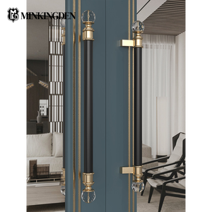 Poignée de porte <span class=keywords><strong>en</strong></span> cristal taillé diamant, haute transparence, luxe léger, <span class=keywords><strong>en</strong></span> verre acrylique, <span class=keywords><strong>pour</strong></span> entrée, barre de poussée-tirage, quincaillerie, ensemble de poignées - Product Image 3