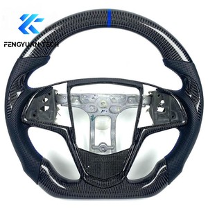Volante de Fibra de Carbono Forjado para <span class=keywords><strong>Cadillac</strong></span> <span class=keywords><strong>Cts</strong></span> v Ats Ct5 Xt6 Ct4 <span class=keywords><strong>Cts</strong></span>-v <span class=keywords><strong>3.6</strong></span> F1 Srx STS XTS Escalade Coupe Sin Airbag - Product Image 4