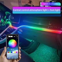 Symphony New RGB LED Acrylique Strip Lights Lampe d'ambiance intérieure de voiture avec APP Control Hidden Style Neon Atmosphere